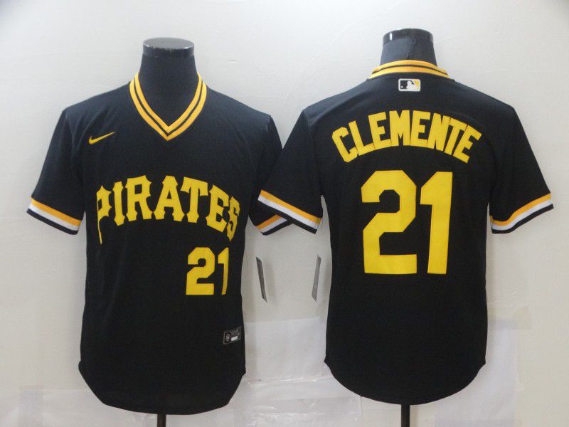 Men Pittsburgh Pirates #21 Clemente Black Game Nike MLB Jerseys->chicago cubs->MLB Jersey